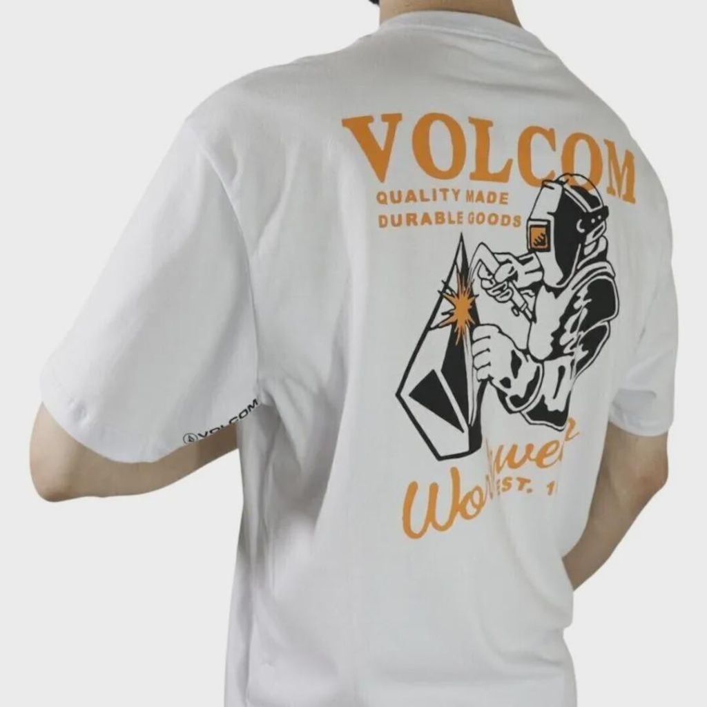 Imagem 2 do produto Camiseta Volcom Silk MC Workwear Welder - Masculino
