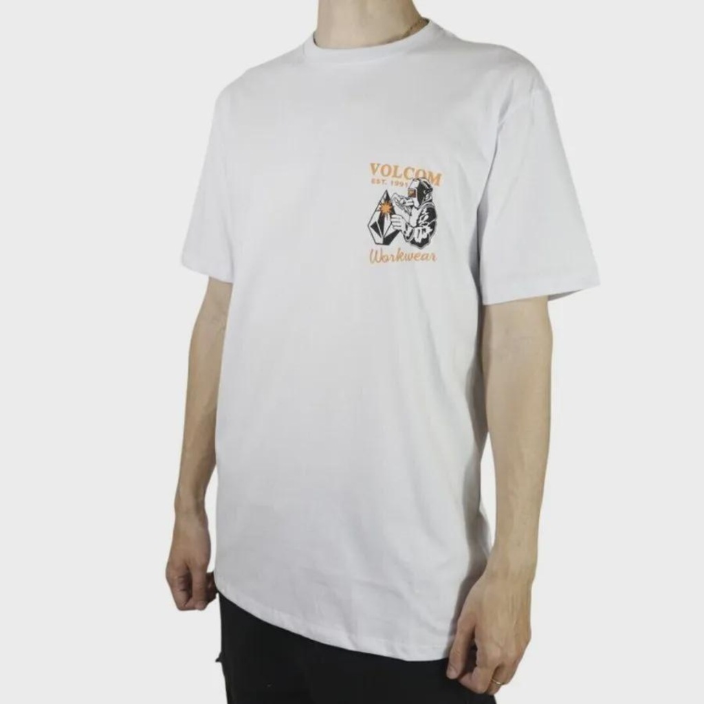 Imagem 3 do produto Camiseta Volcom Silk MC Workwear Welder - Masculino