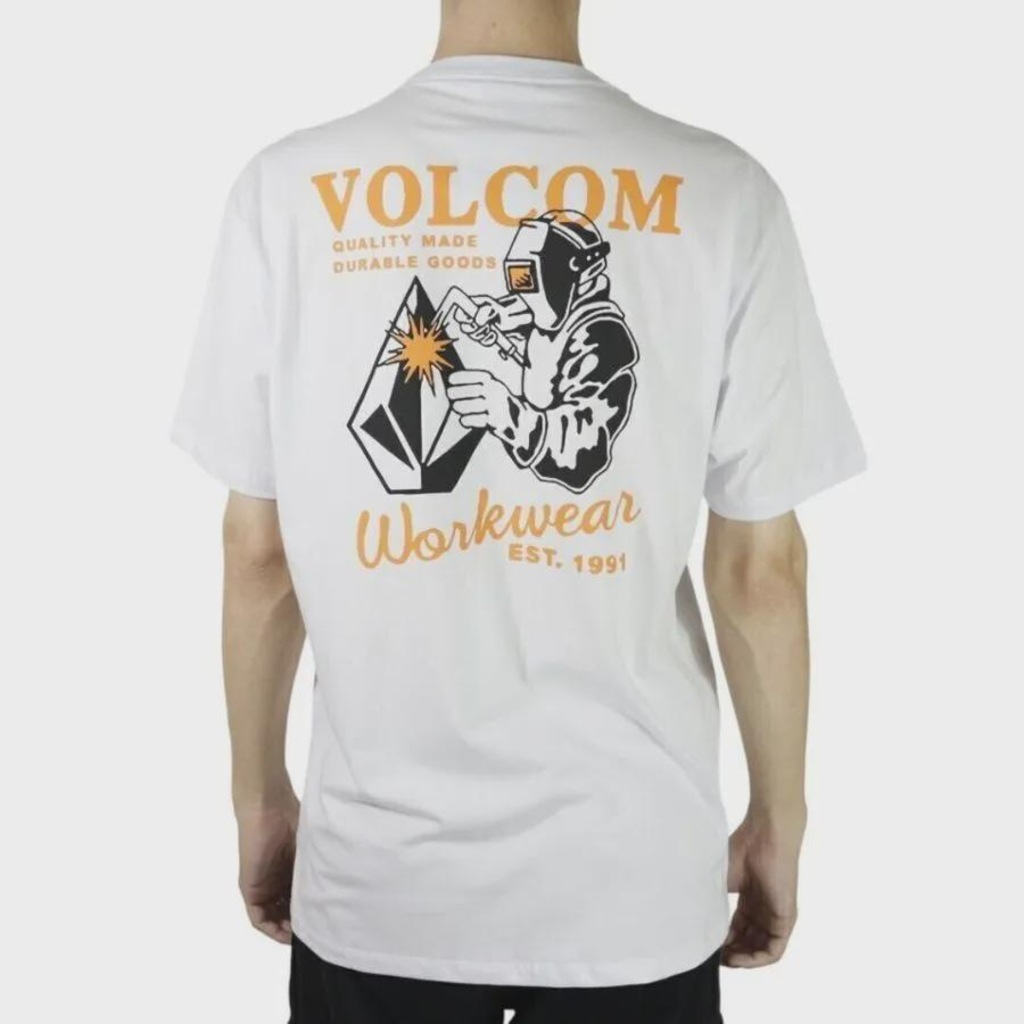 Imagem 4 do produto Camiseta Volcom Silk MC Workwear Welder - Masculino