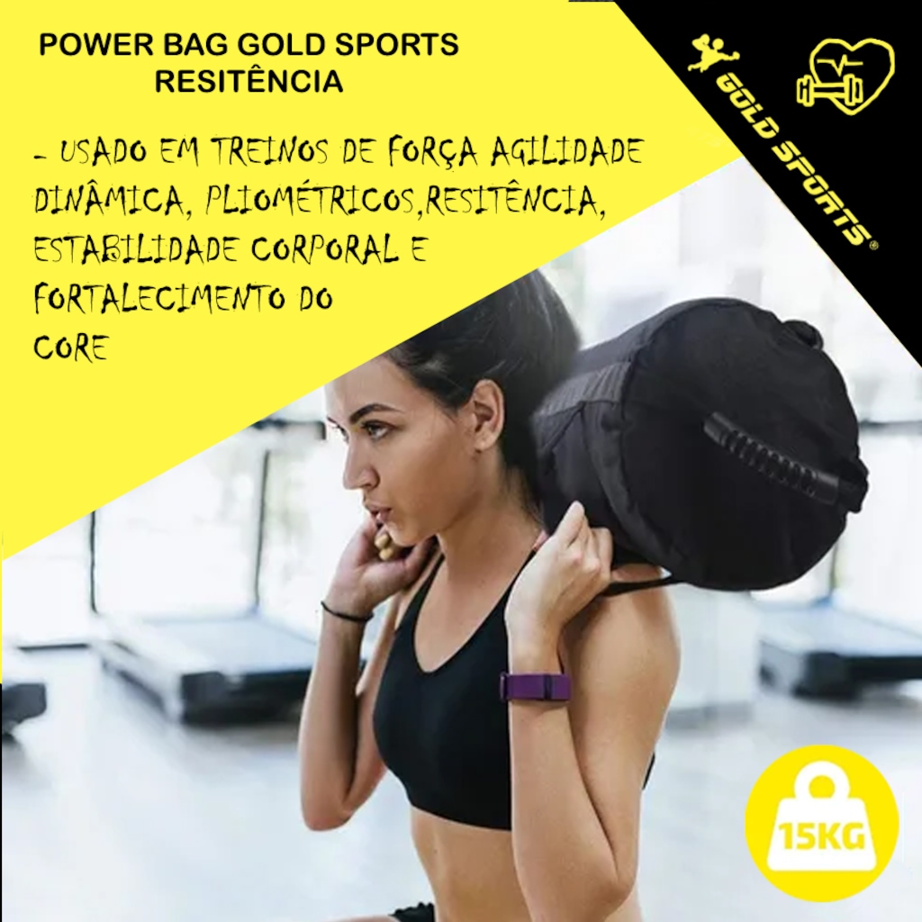 Imagem 3 do produto Saco Power Bag Gold Sports Pro Resistência 15kgs