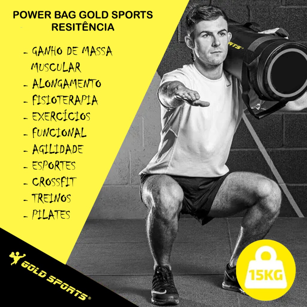 Imagem 4 do produto Saco Power Bag Gold Sports Pro Resistência 15kgs