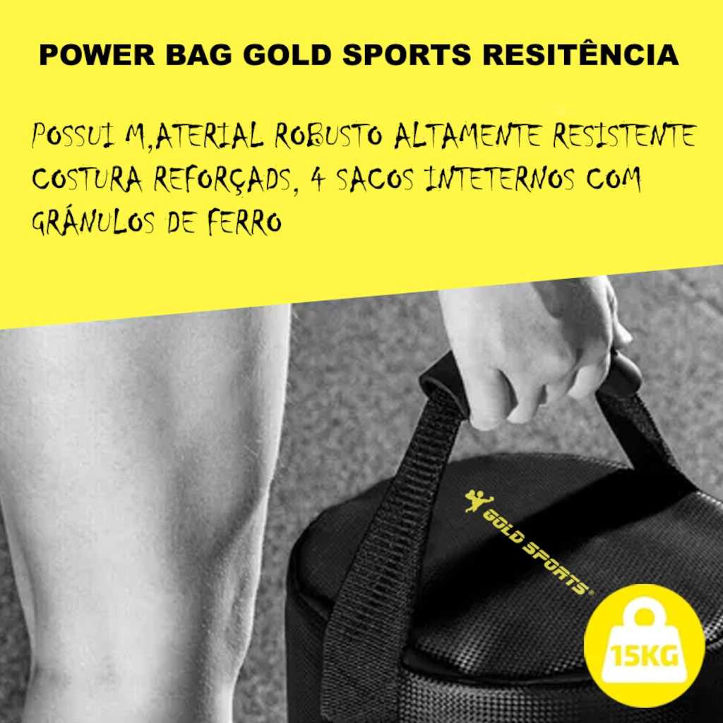 Imagem 5 do produto Saco Power Bag Gold Sports Pro Resistência 15kgs