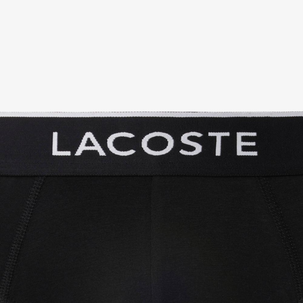 Imagem 5 do produto Pacote com 3 cuecas briefs lisas de algodão Lacoste Masculino