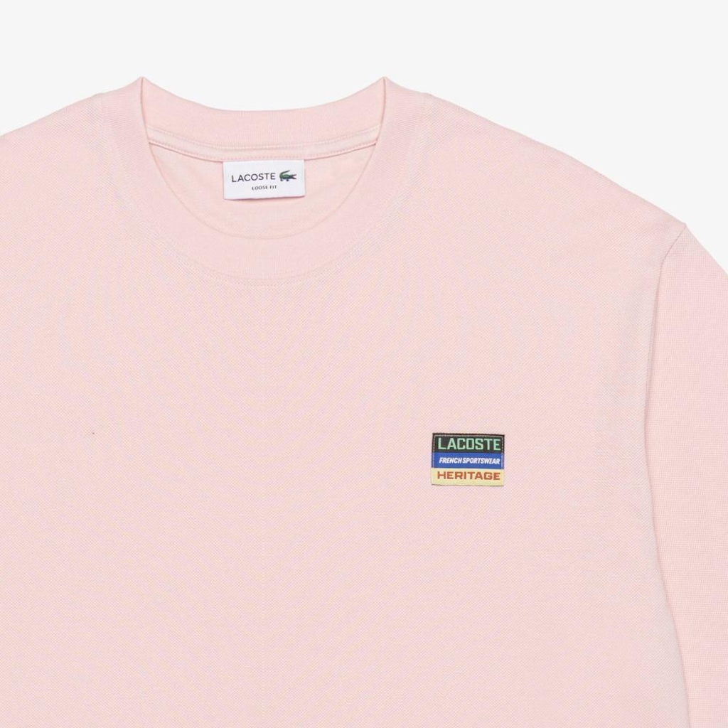 Imagem 2 do produto Camiseta Manga Curta com Modelagem Ampla em Petit Piqué Lacoste Unissex