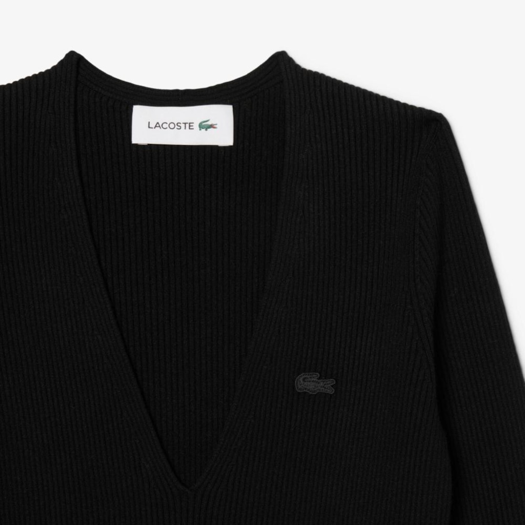Imagem 2 do produto Vestido Longo Canelado sem Costura Lacoste Feminino