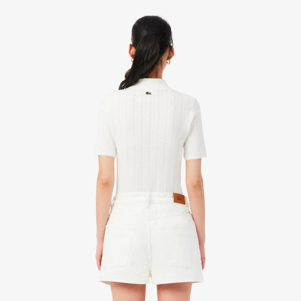 Imagem 3 do produto Camiseta Polo Pointelle L.12.D com marca slim fit Feminina