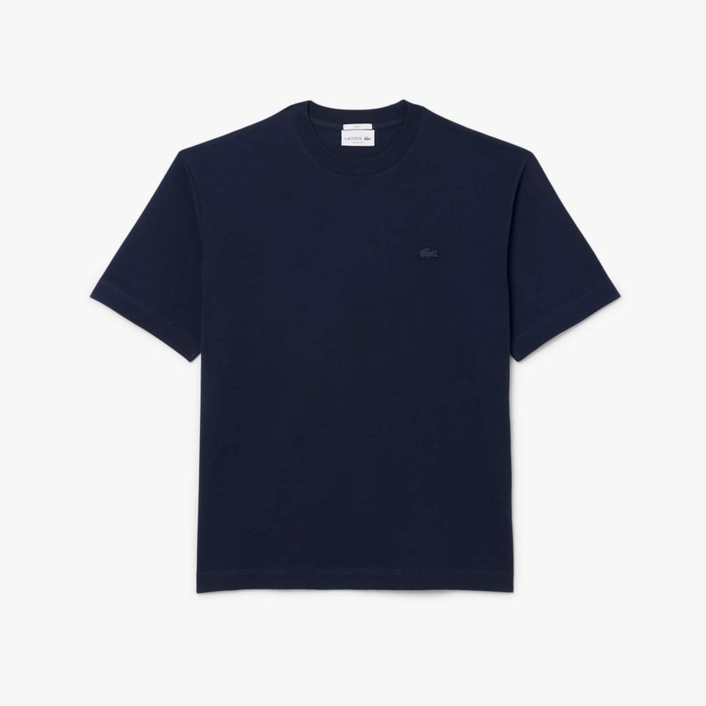 Imagem 4 do produto Camiseta de malha pesada de caimento folgado Lacoste Unissex