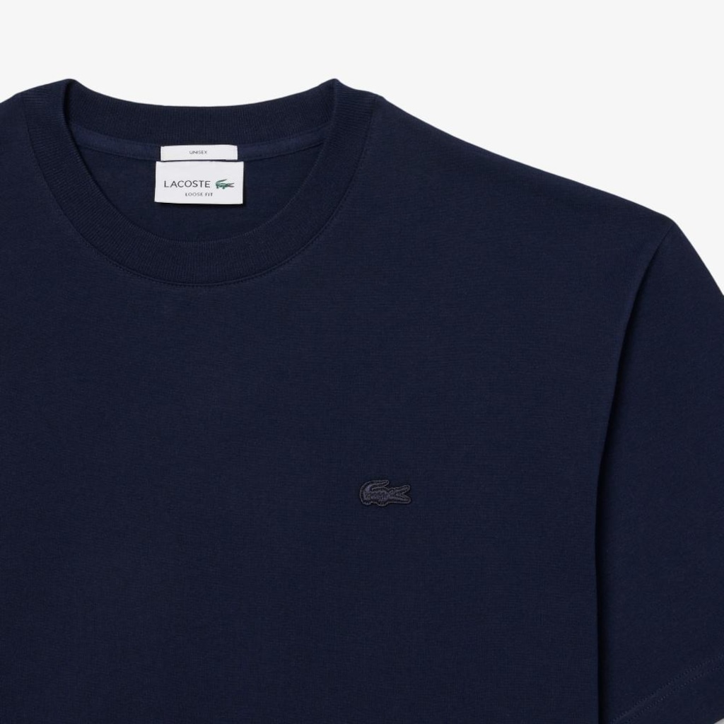Imagem 5 do produto Camiseta de malha pesada de caimento folgado Lacoste Unissex