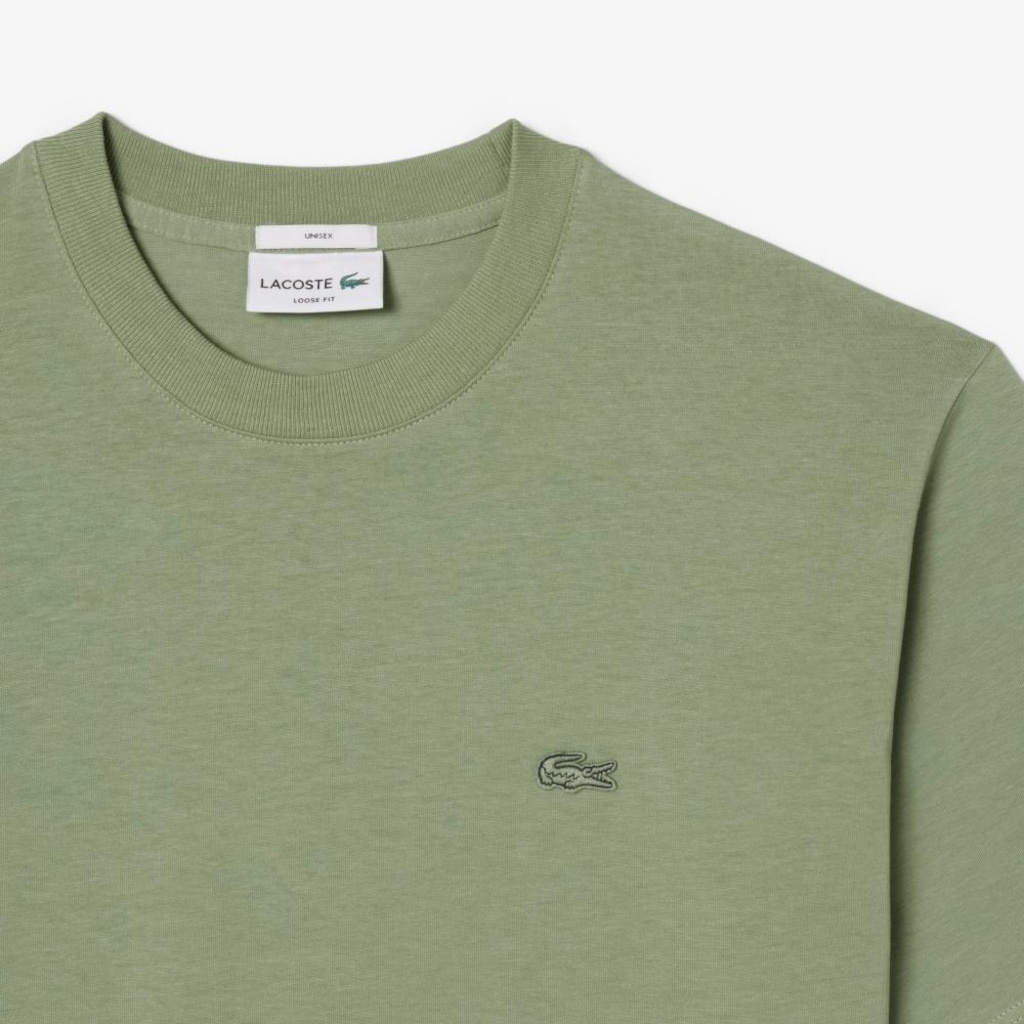 Imagem 5 do produto Camiseta de malha pesada de caimento folgado Lacoste Unissex