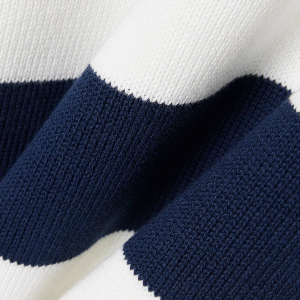 Imagem 3 do produto Suéter Listrado em Algodão com Gola Careca Estilo Marinho Lacoste Masculino