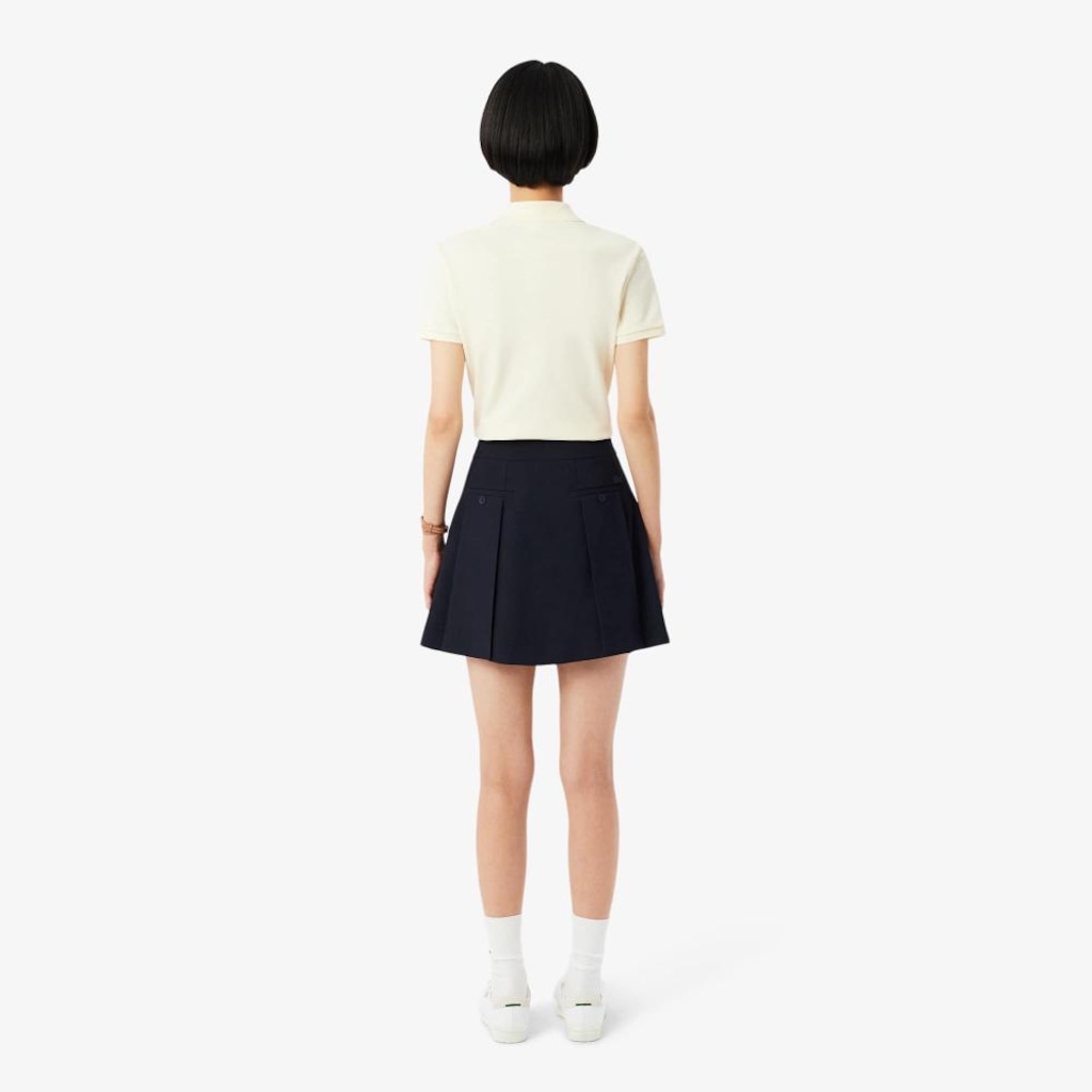 Imagem 2 do produto Saia Curta Plissada em Tecido Fluido Lacoste Feminina