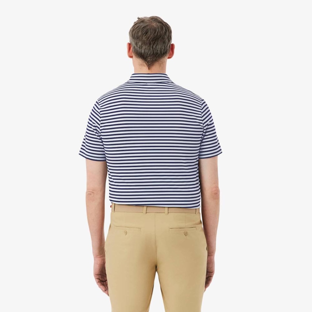 Imagem 2 do produto Camiseta Polo Golf Modelagem reta Ultra Dry Listrada Lacoste Masculina