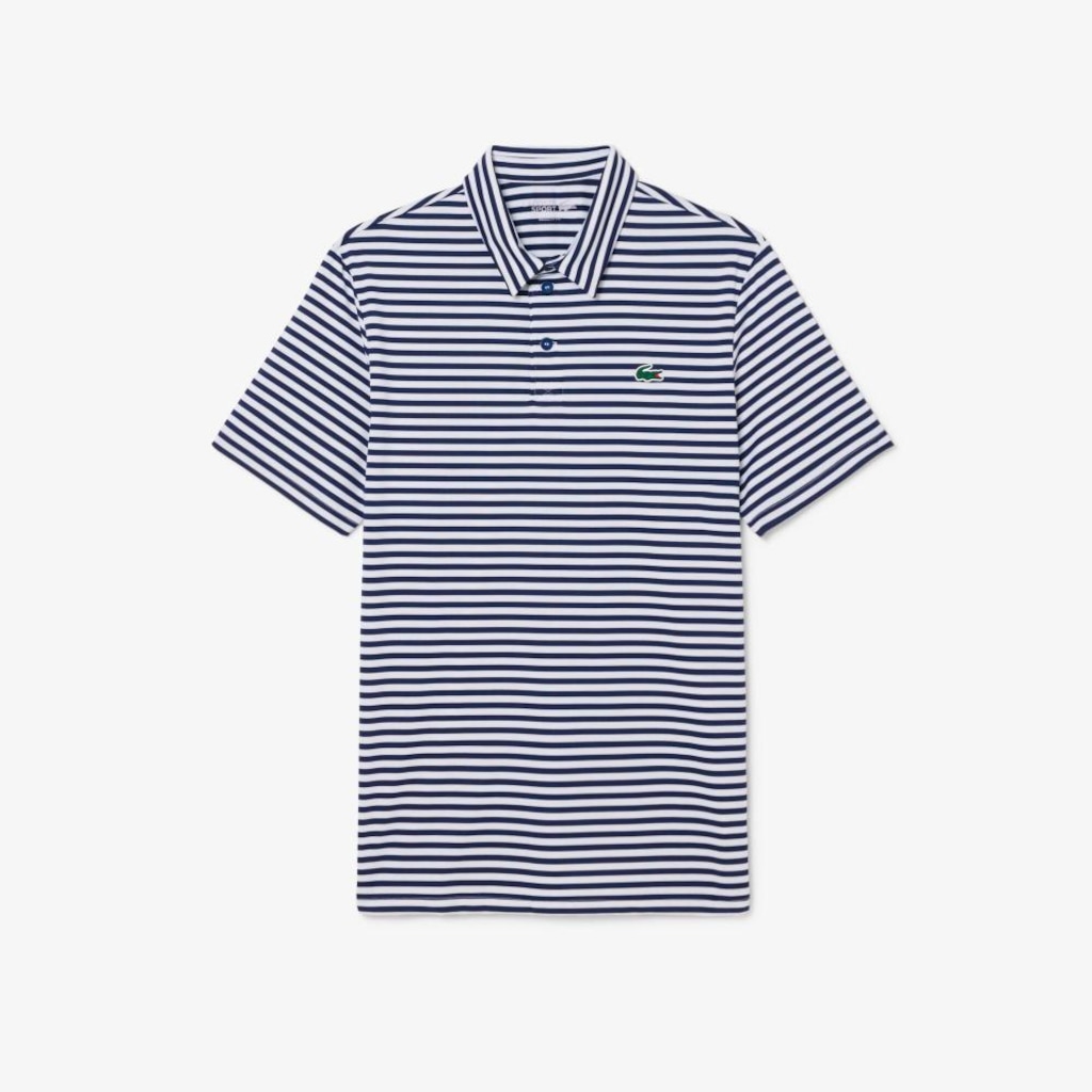 Imagem 3 do produto Camiseta Polo Golf Modelagem reta Ultra Dry Listrada Lacoste Masculina
