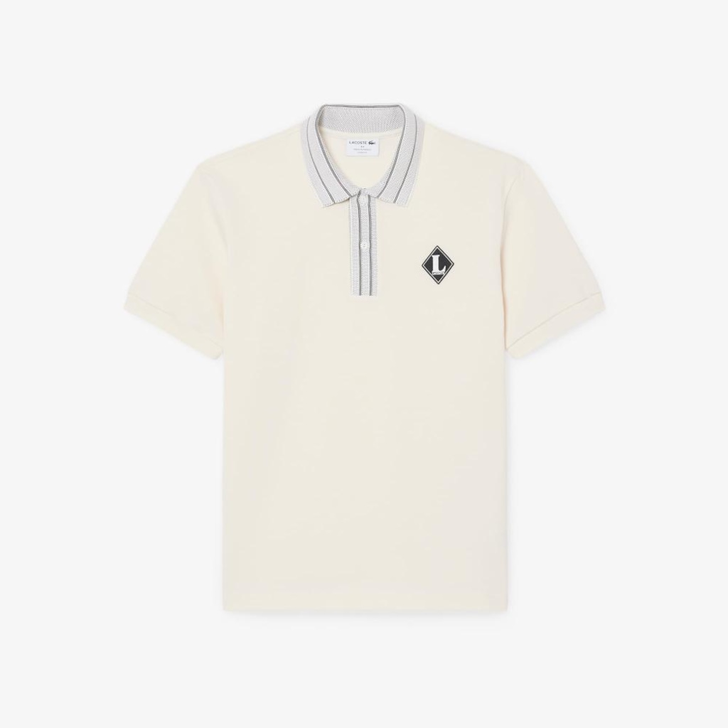 Imagem 3 do produto Camiseta Polo de Modelagem Clássica com Distintivo — Fabricada na França Lacoste Masculina