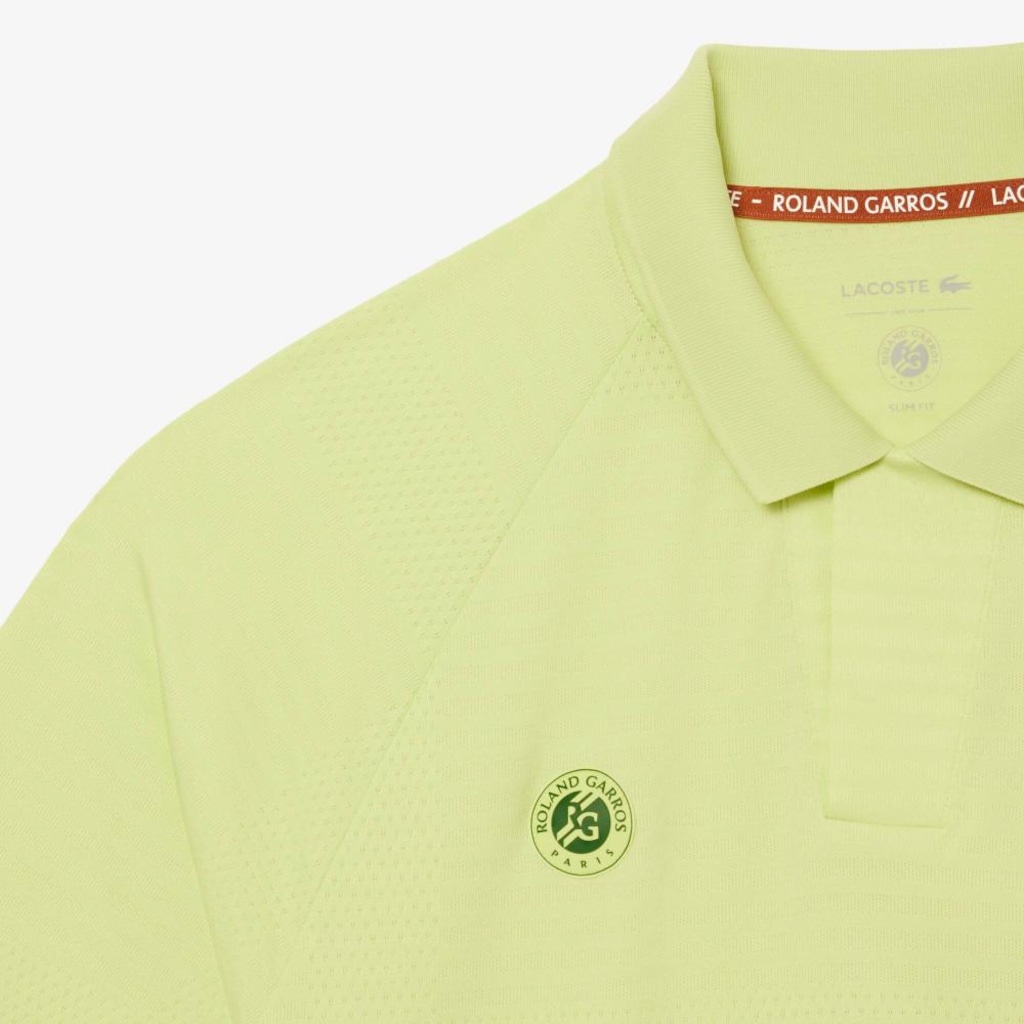 Imagem 3 do produto Camiseta Polo Lacoste de Algodão com Detalhe Rendado Modelagem reta Masculina