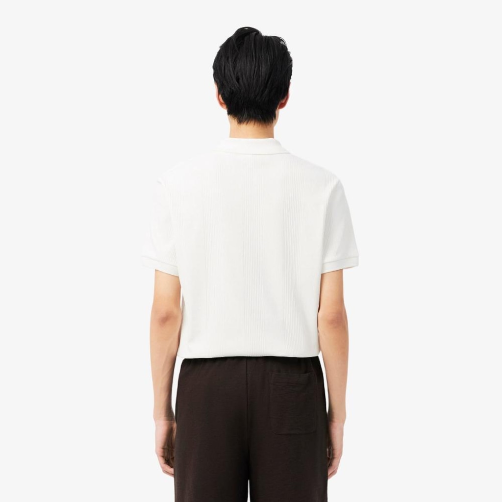 Imagem 2 do produto Camiseta Polo Lacoste de malha canelada Modelagem clássica Masculina