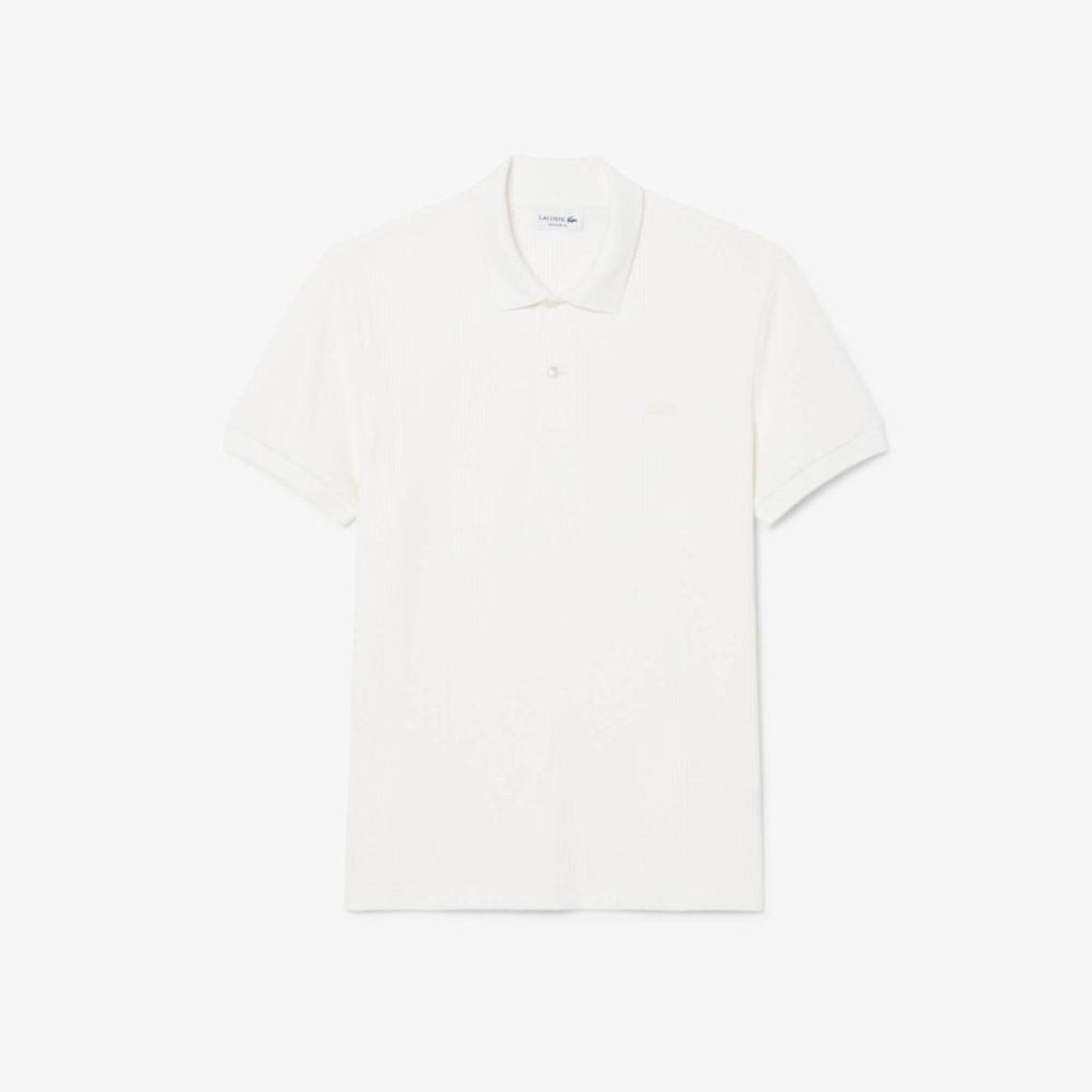 Imagem 3 do produto Camiseta Polo Lacoste de malha canelada Modelagem clássica Masculina