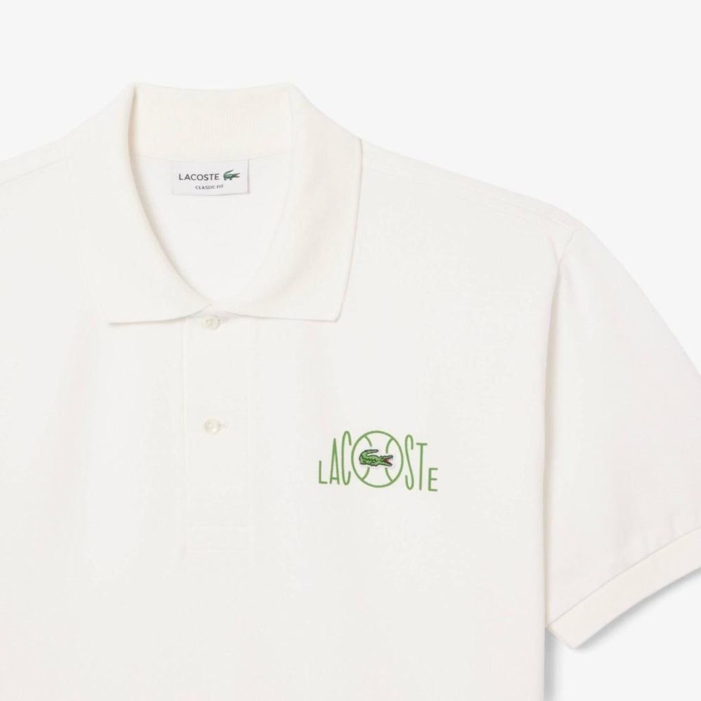 Imagem 2 do produto Camiseta Polo Lacoste Classic Fit com Gráfico de Branding Unissex