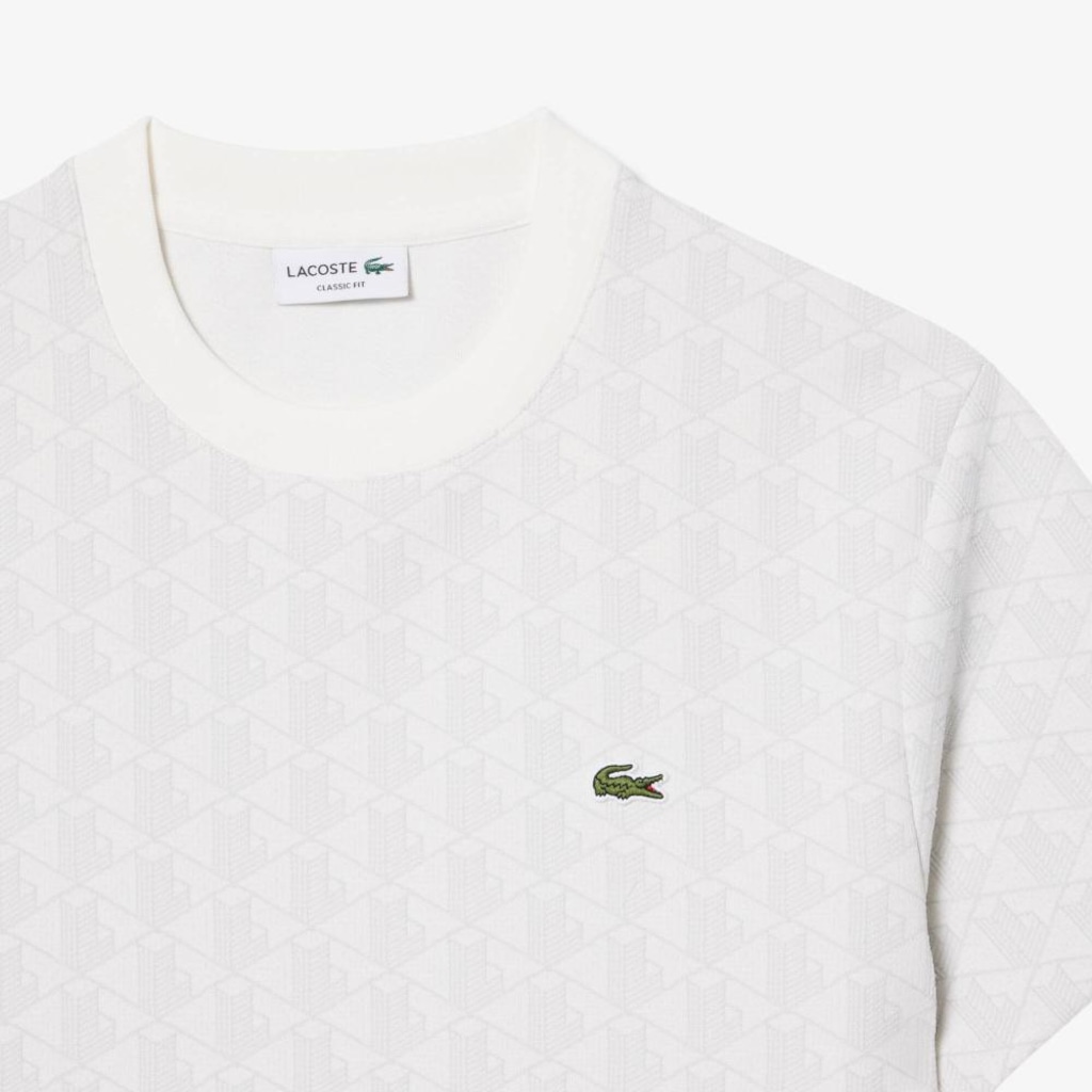 Imagem 5 do produto Camiseta Jacquard com Monograma Lacoste Masculina