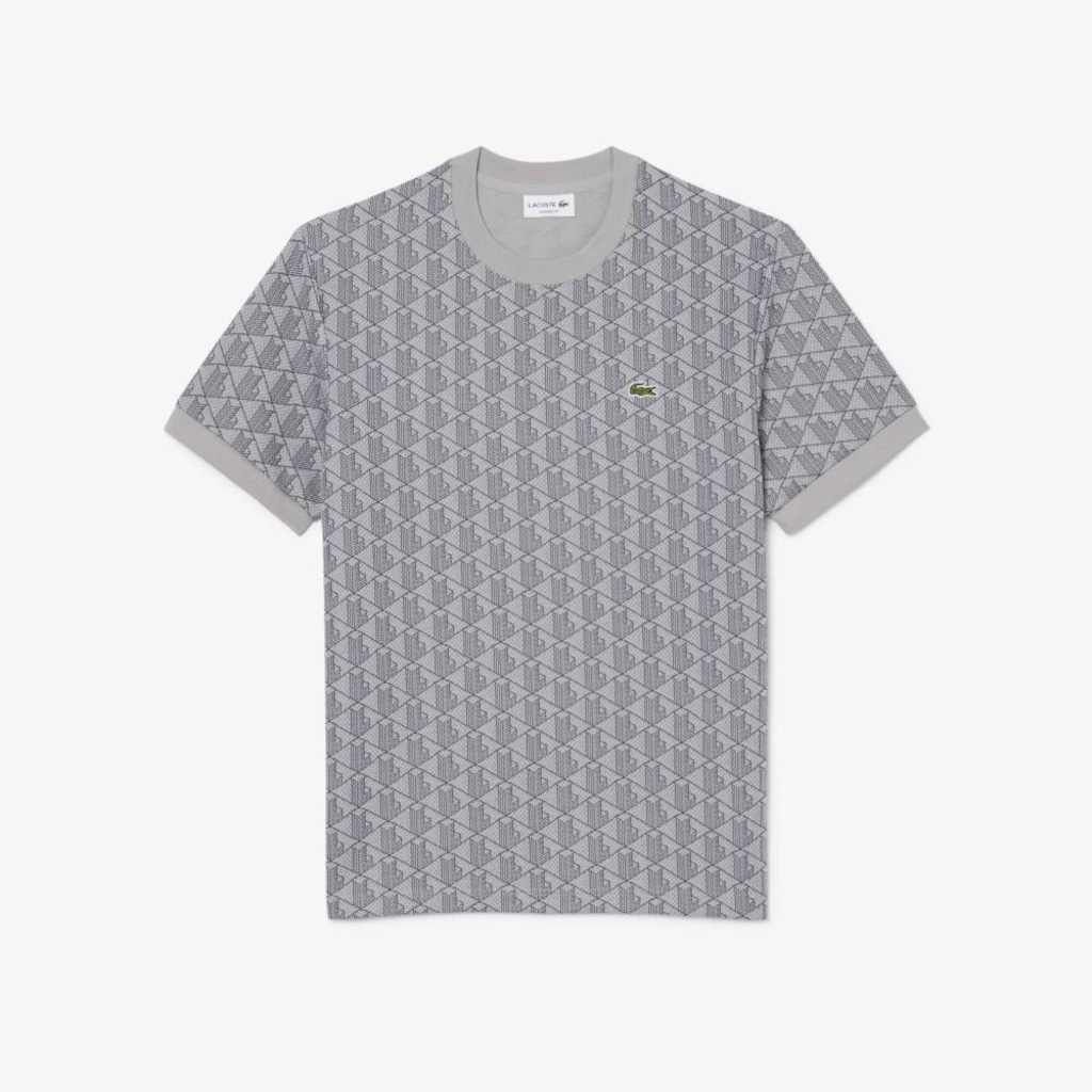 Imagem 1 do produto Camiseta Jacquard com Monograma Lacoste Masculina