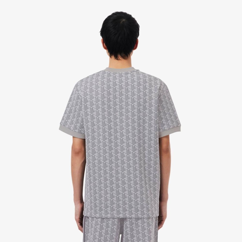 Imagem 4 do produto Camiseta Jacquard com Monograma Lacoste Masculina