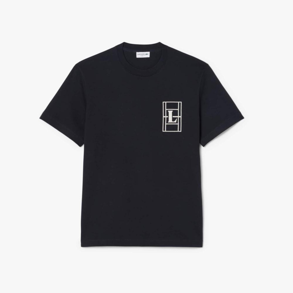 Imagem 3 do produto Camiseta de Malha Pesada Bordada Lacoste Masculina