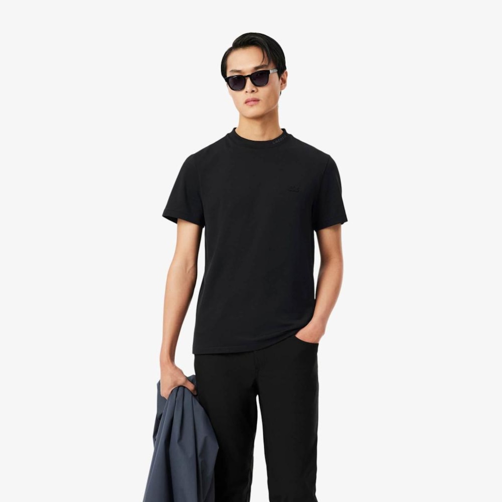 Imagem 2 do produto Camiseta piqué com marca de jacquard Lacoste Masculina