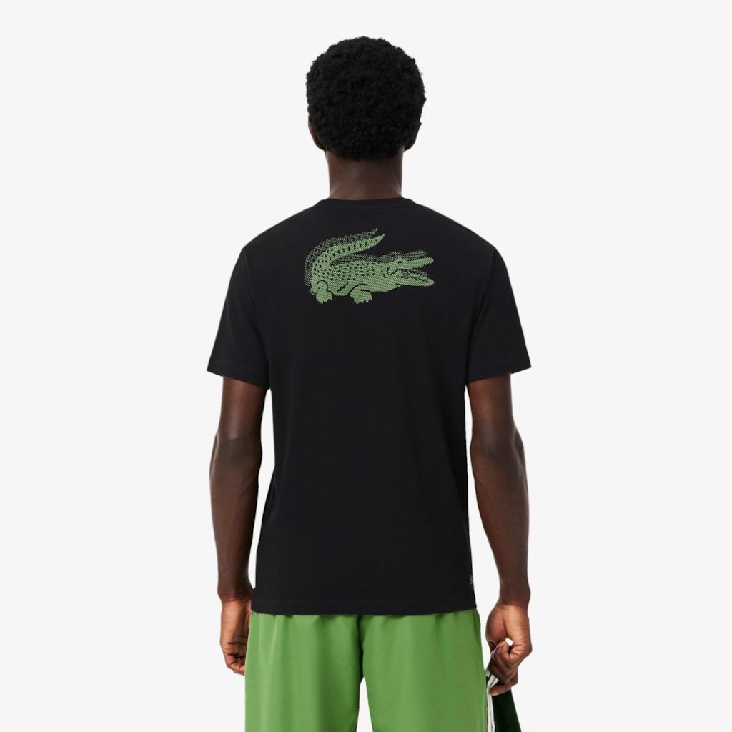 Imagem 2 do produto Camiseta Esportiva Ultra Dry com Estampa de Crocodilo Lacoste Masculina