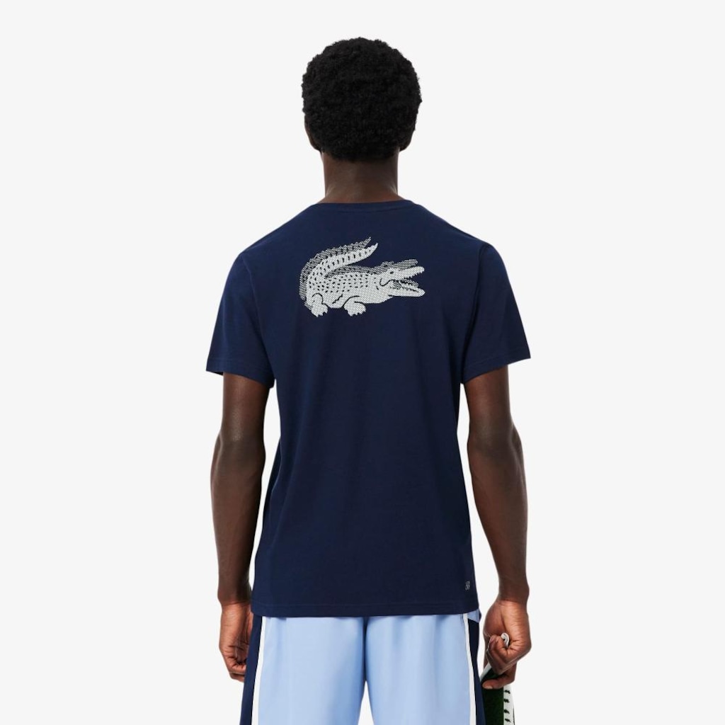 Imagem 2 do produto Camiseta Esportiva Ultra Dry com Estampa de Crocodilo Lacoste Masculina
