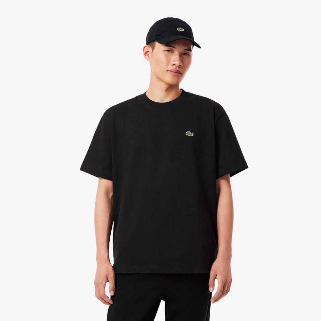 Imagem 2 do produto Camiseta de malha de algodão pesado Lacoste Masculina