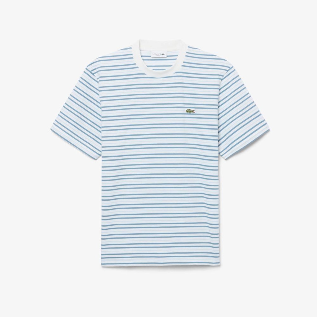 Imagem 1 do produto Camiseta de Algodão Listrada Lacoste Masculina