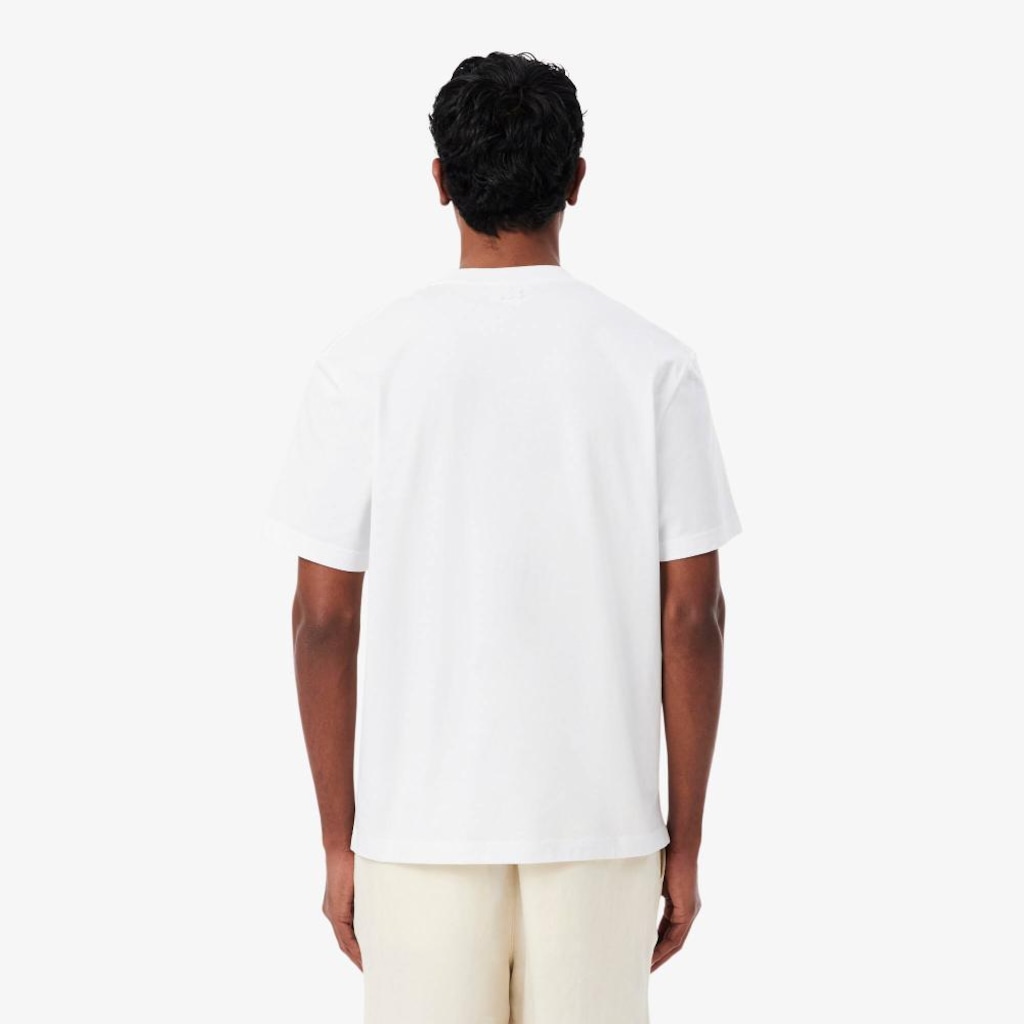 Imagem 4 do produto Camiseta de Algodão Estampada Lacoste Masculina