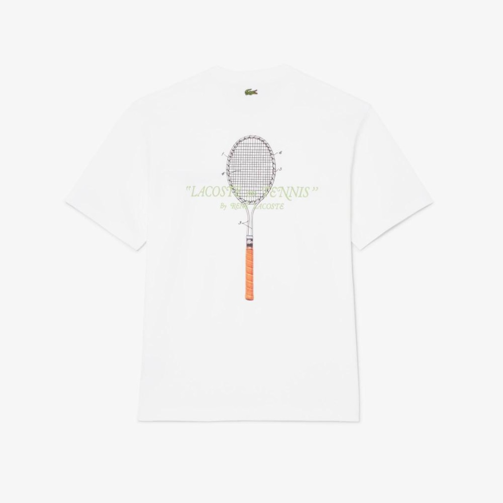 Imagem 5 do produto Camiseta de Algodão Bordada Lacoste Unissex