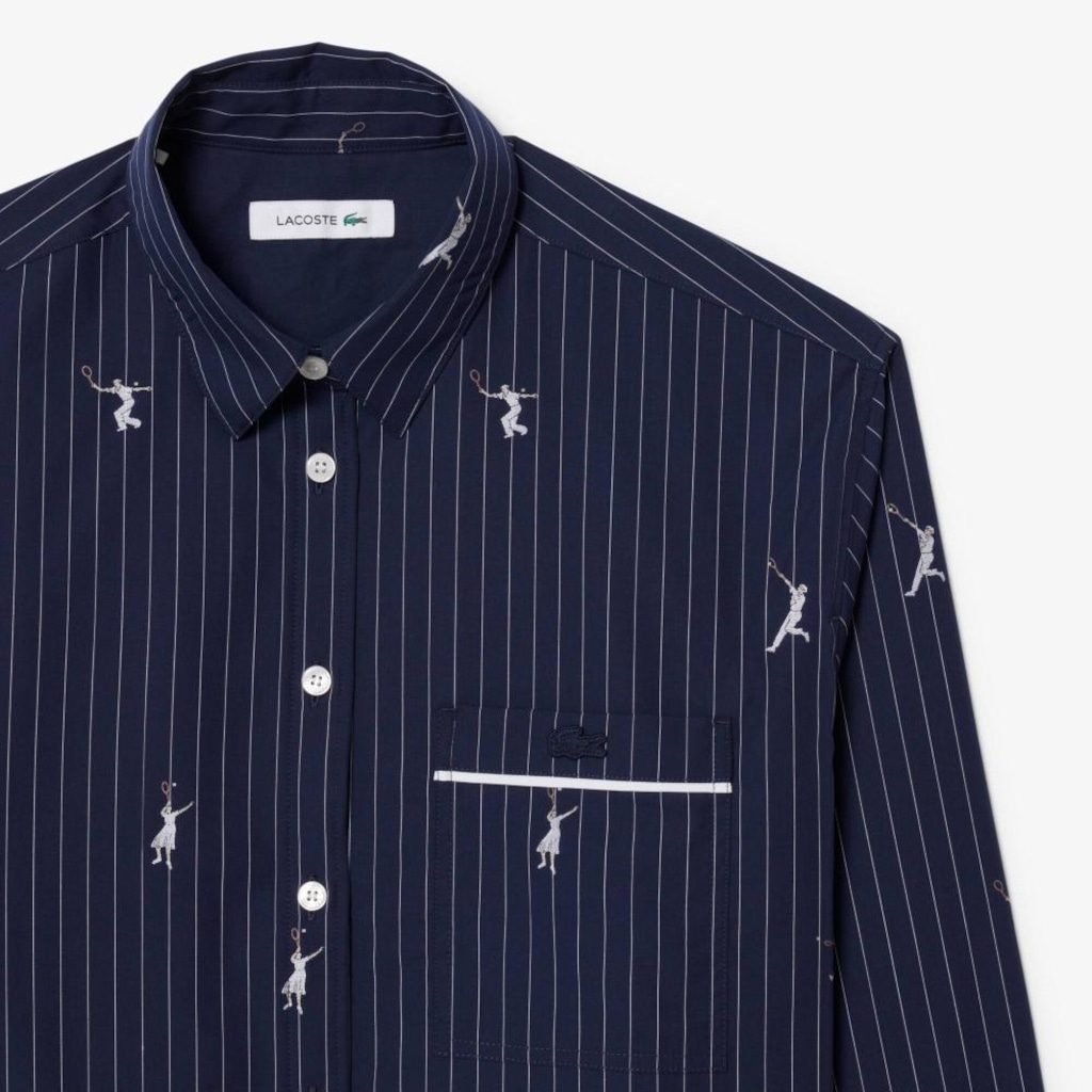 Imagem 2 do produto Camisa Oversized com Motivos Jacquard Lacoste Masculina
