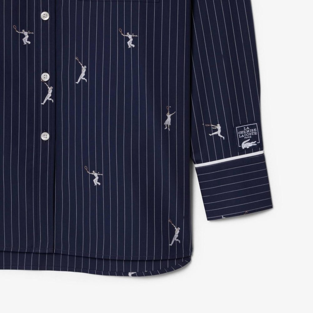 Imagem 3 do produto Camisa Oversized com Motivos Jacquard Lacoste Masculina