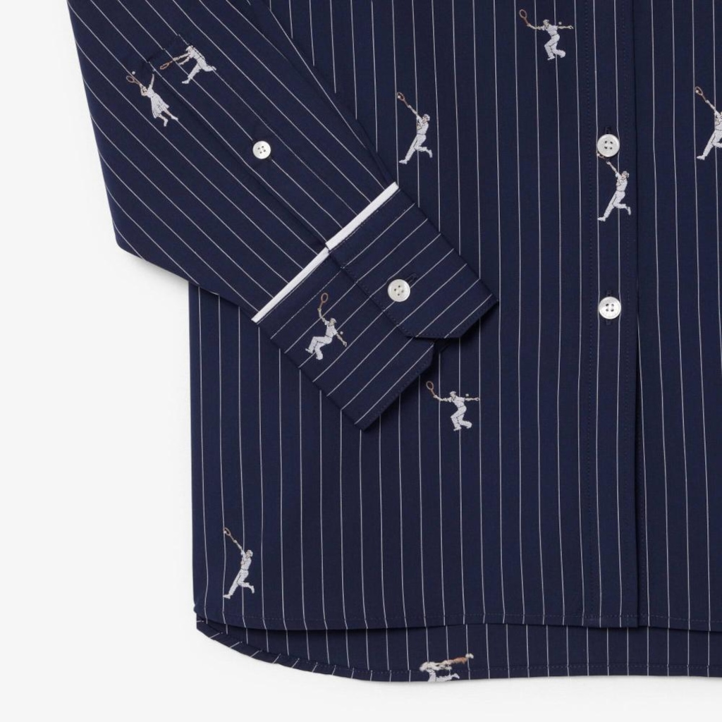 Imagem 4 do produto Camisa Oversized com Motivos Jacquard Lacoste Masculina