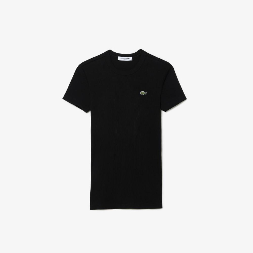 Imagem 4 do produto Camiseta de Algodão Canelada com Caimento Ajustado