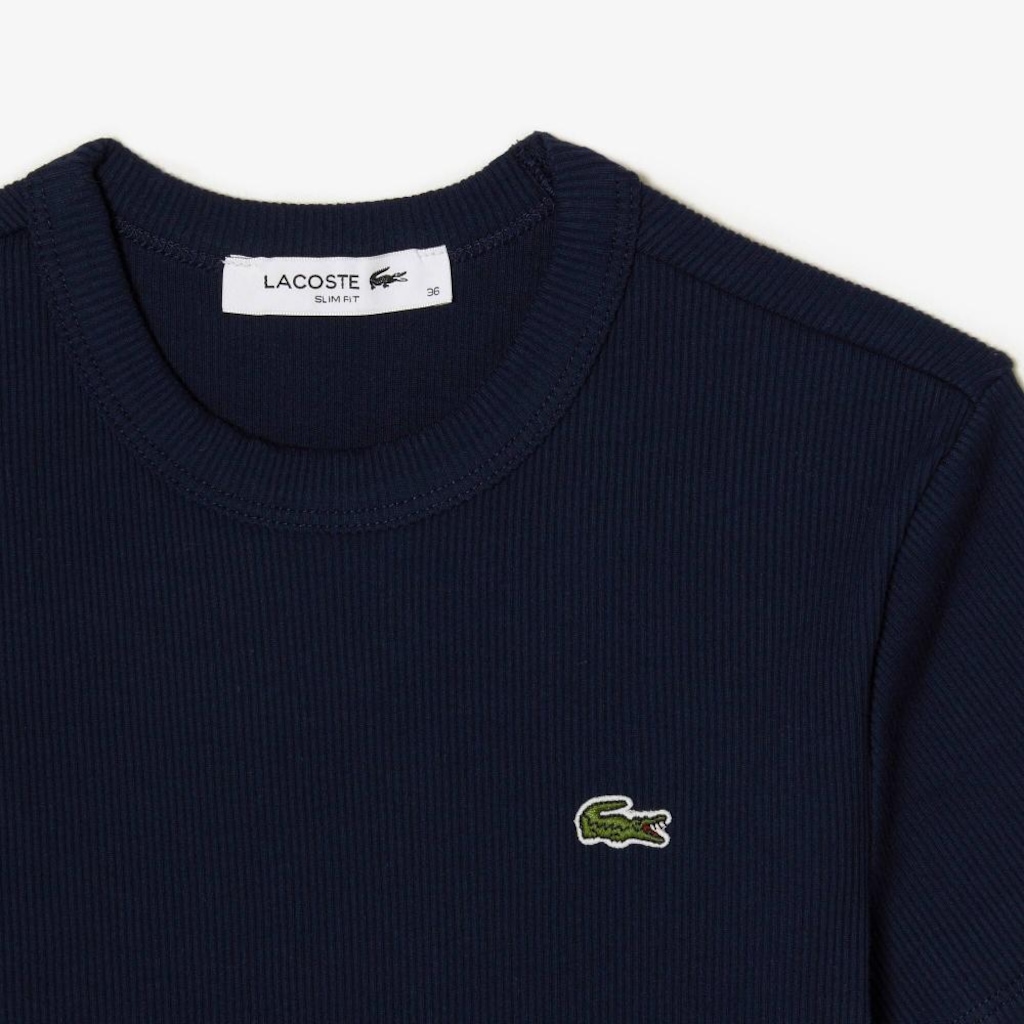 Imagem 2 do produto Camiseta de Algodão Canelada com Caimento Ajustado