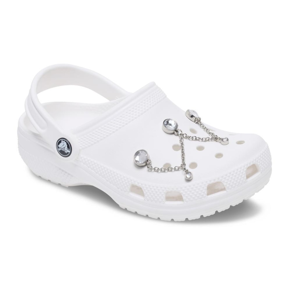 Imagem 2 do produto Jibbitz™ Crocs Corrente de Prata com Triplas Pedras