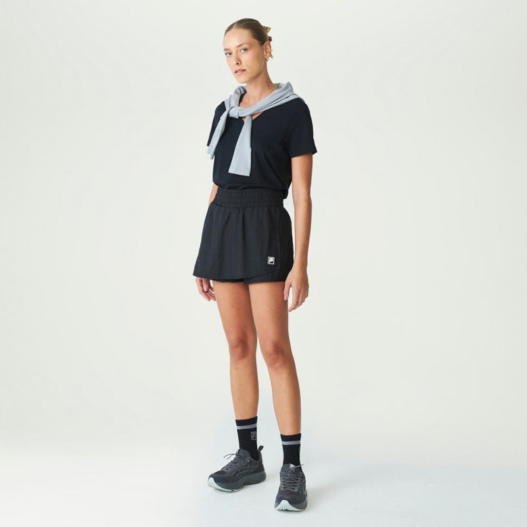 Imagem 3 do produto Camiseta Fila Regular V Basic Classic Feminina