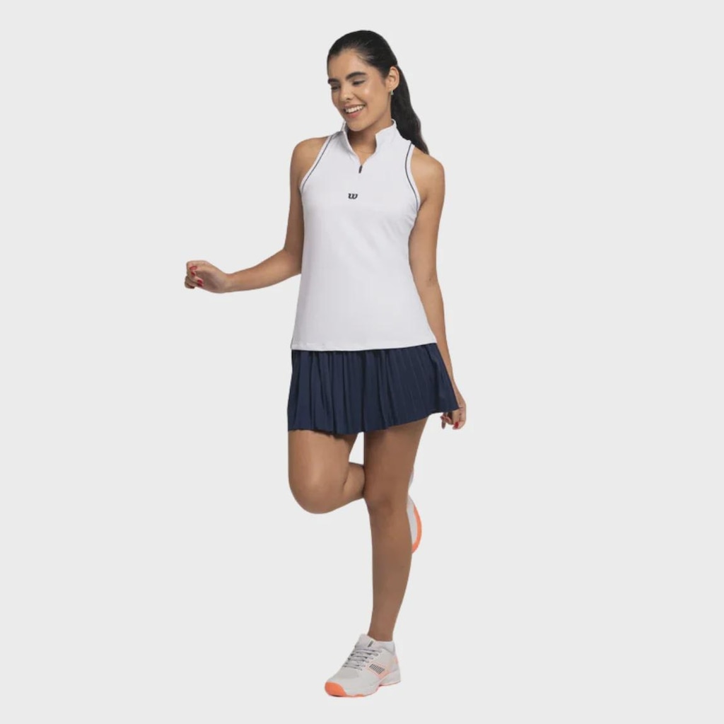 Imagem 3 do produto Camiseta Regata Wilson Tour Zip Tank Feminino