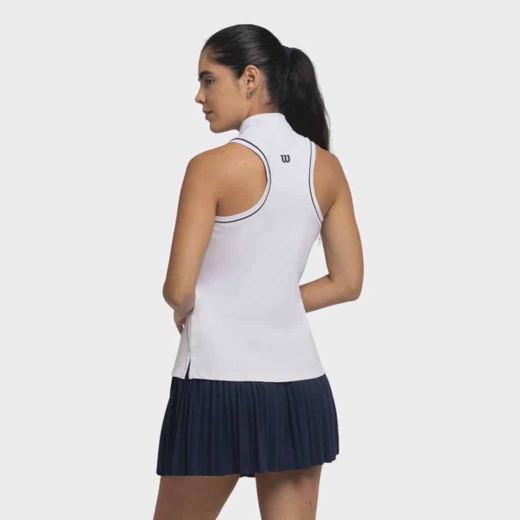 Imagem 5 do produto Camiseta Regata Wilson Tour Zip Tank Feminino