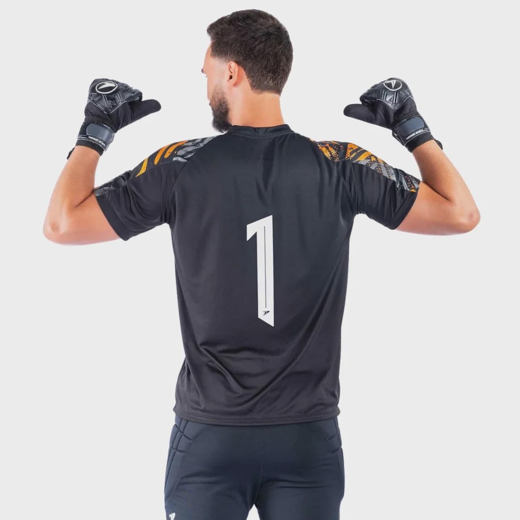 Imagem 3 do produto Camisa Poker Goleiro Manga Curta Sublimada Sentinela - Masculino