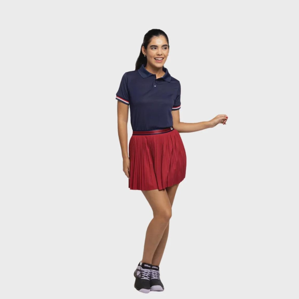 Imagem 2 do produto Camiseta Polo Wilson Tour Retrô Feminina