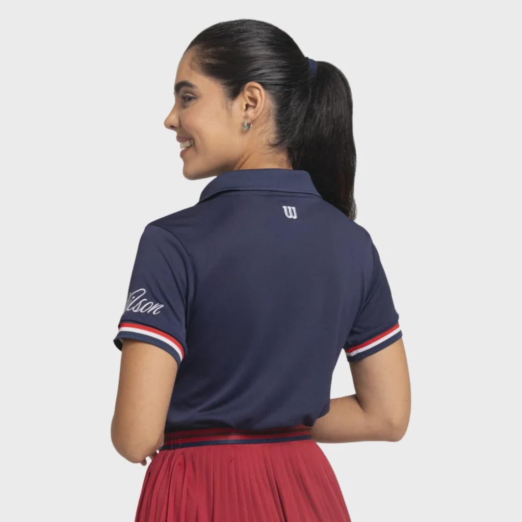 Imagem 5 do produto Camiseta Polo Wilson Tour Retrô Feminina