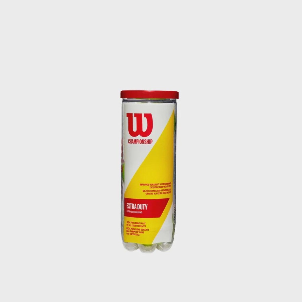 Imagem 4 do produto Bola De Tênis Wilson Championship Extra Duty Tubo C/ 3 Bolas