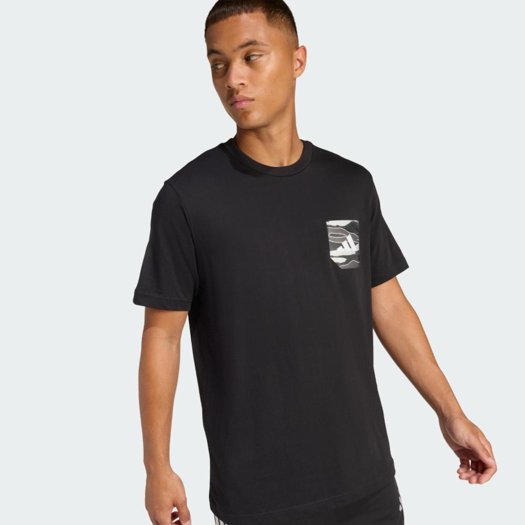 Imagem 5 do produto Camiseta adidas Camo Woven Pocket Masculina