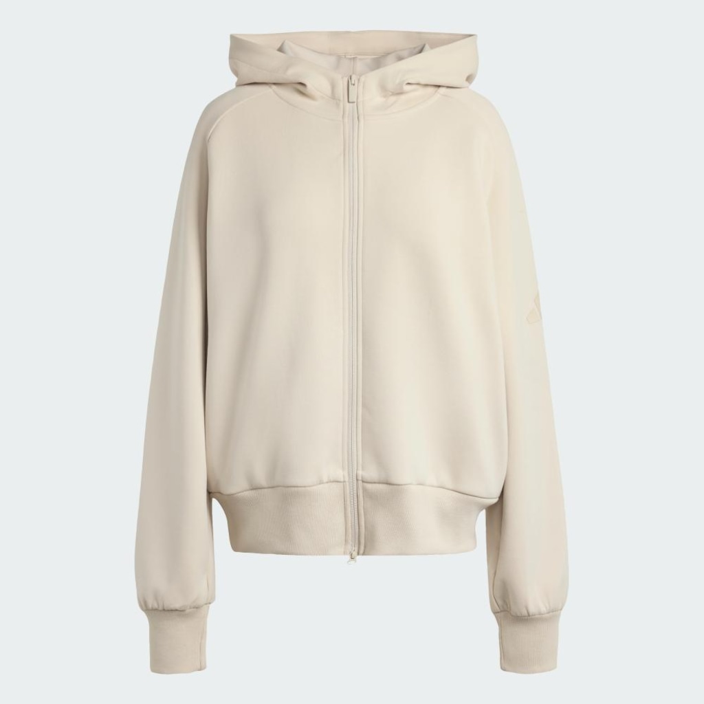 Imagem 2 do produto Blusão com Capuz adidas Soft Lux Fecho Zíper Feminino