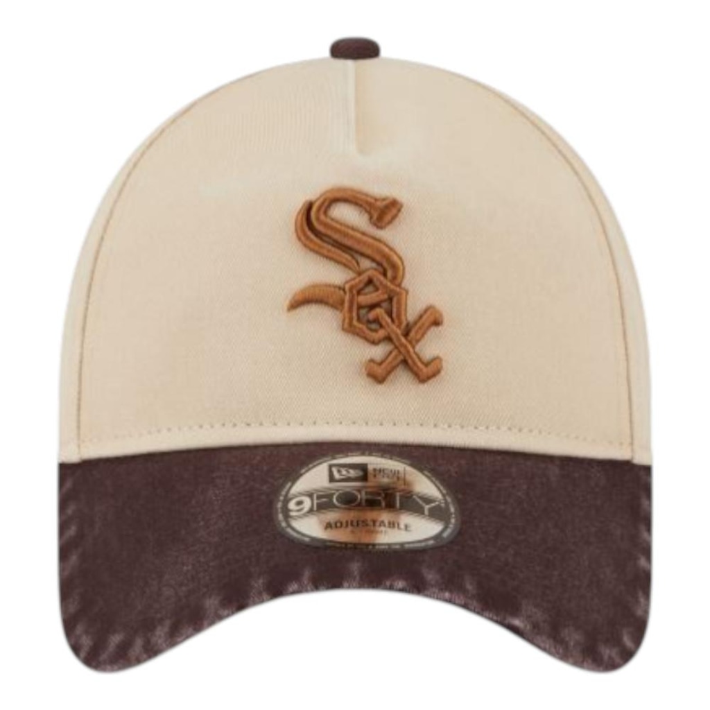 Imagem 3 do produto Boné Masculino New Era 940AF Washed Earthtones Chicago White Sox Aba Curva