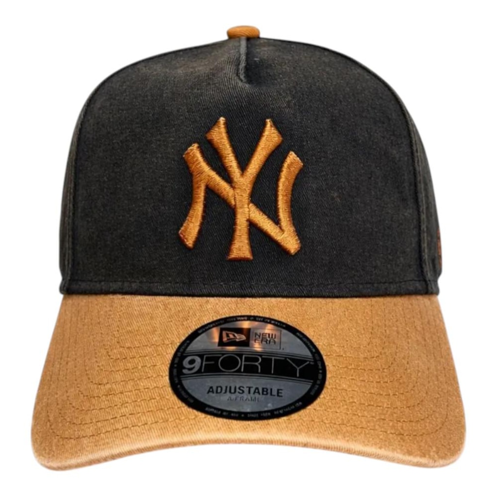 Imagem 2 do produto Boné Masculino New Era 940 A-Frame New York Yankees Washed Earthtones Aba Curva